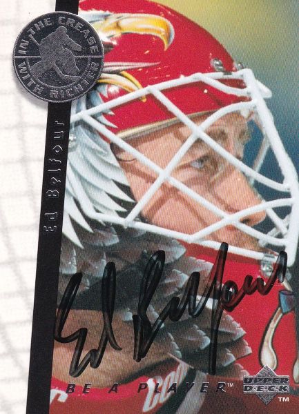 AUTO karta ED BELFOUR 95-96 UD BAP Autograph číslo S194